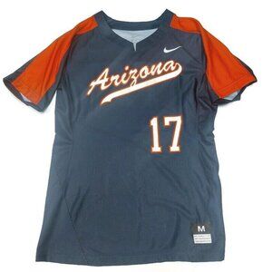 Nike Dri-Fit Arizona Wildcats #17 Softball Jersey Womens Size M Blue Red White